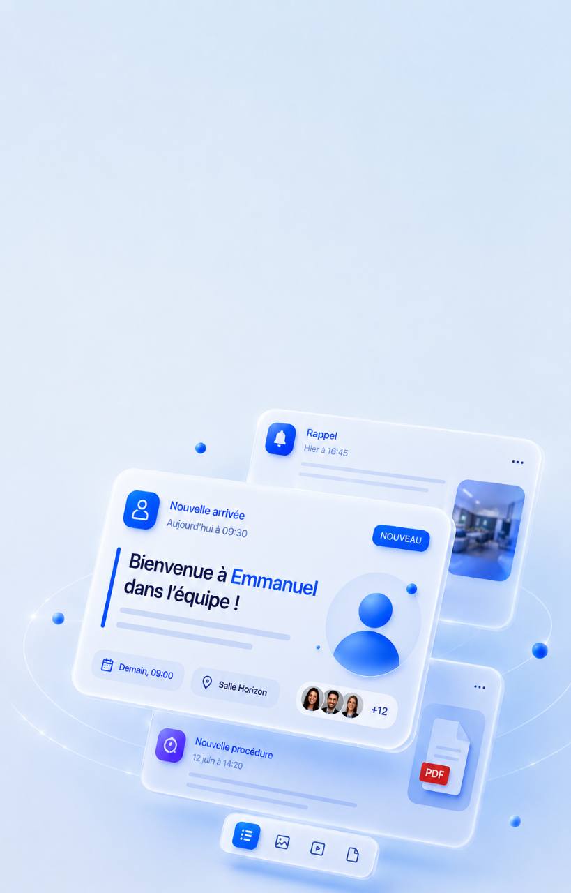Apercu du module Annonces Teams-Flow